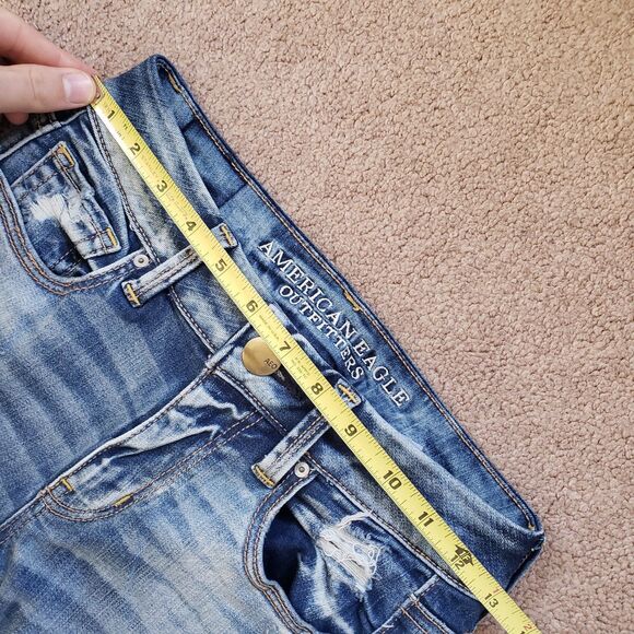 American Eagle Outfitters Blue Flare Jeans - Picture 6 of 11